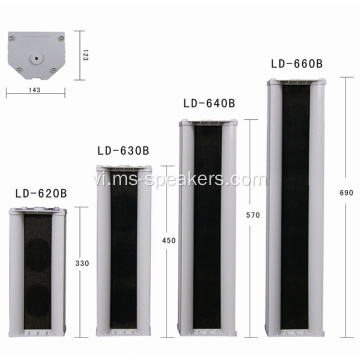 loa cột nhôm ngoài trời không thấm nước